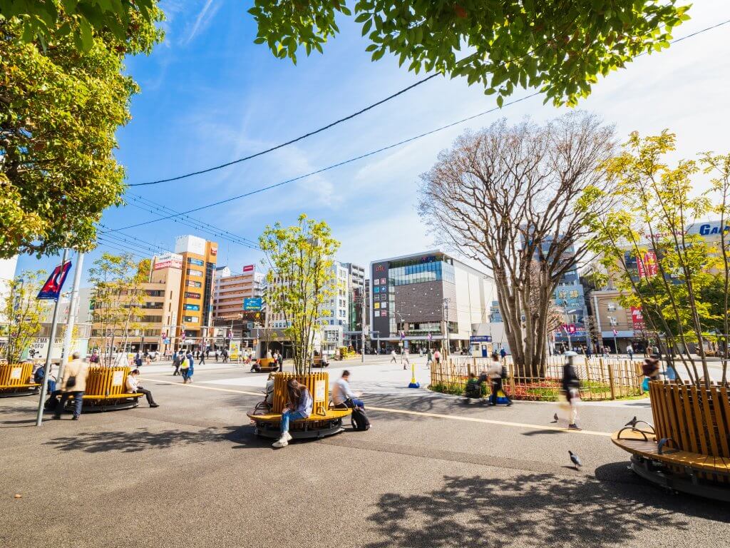 調布の街並み